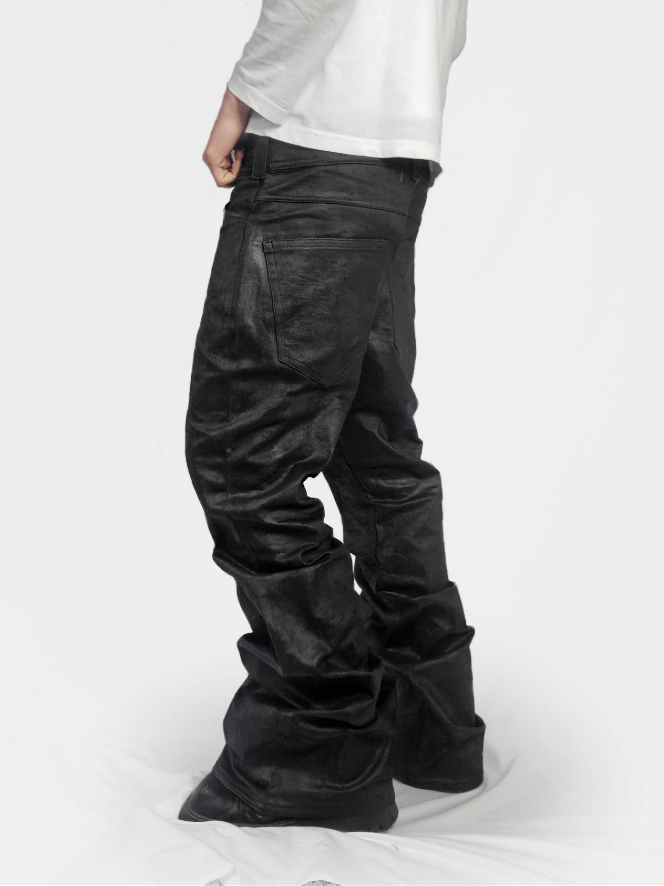 Midnight waxed denim