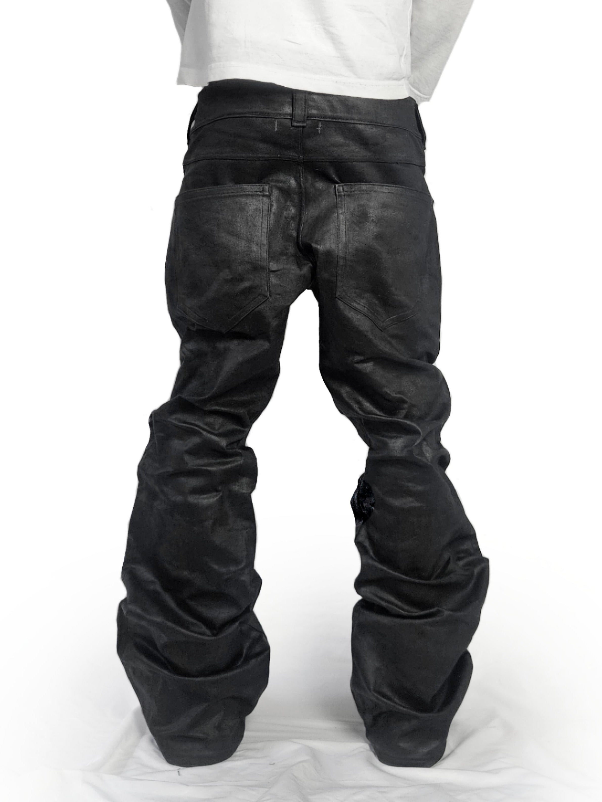 Midnight waxed denim