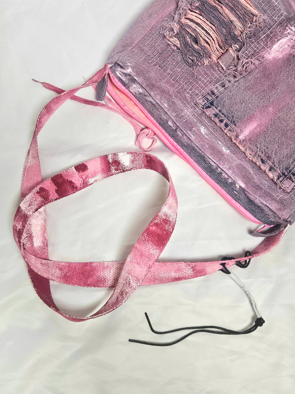 Pink tape slingbag