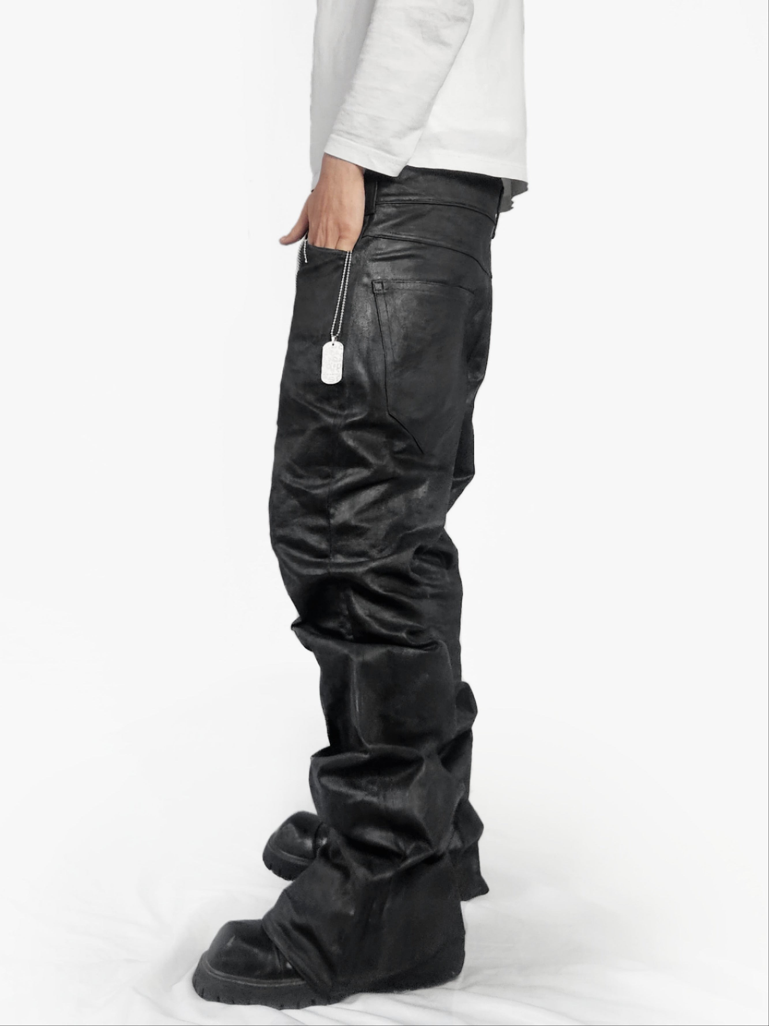 Midnight waxed denim